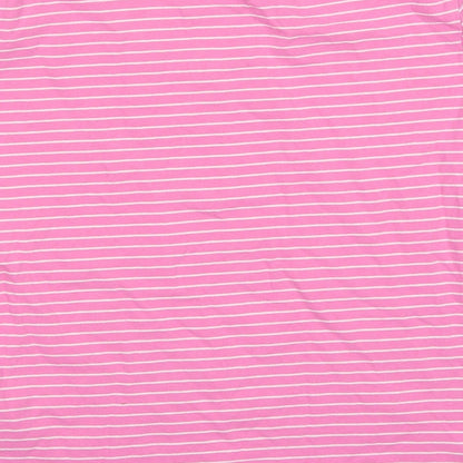 Womens UK Size S First Avenue Pink Basic T-Shirt