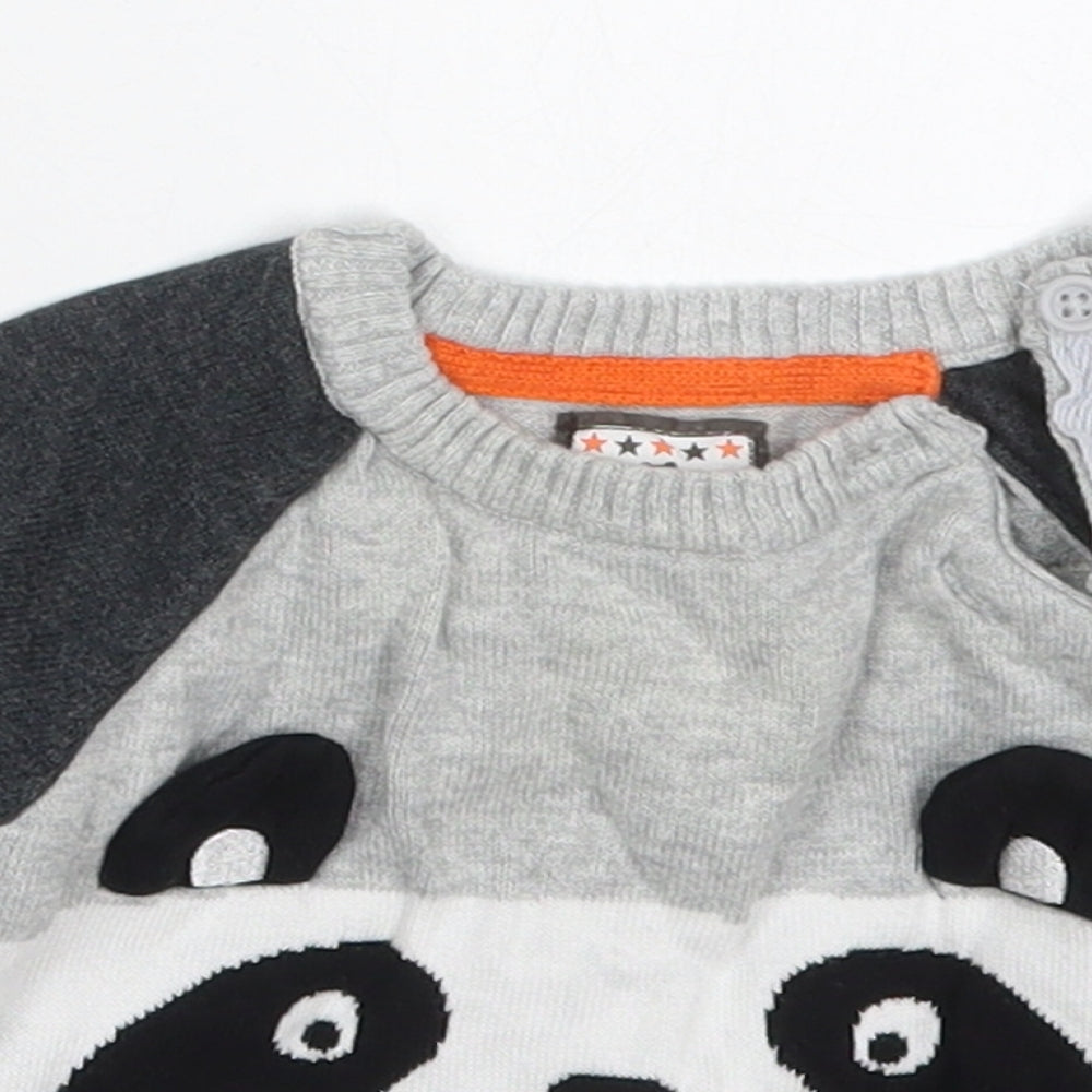 Early Days Baby Grey  Cotton Pullover Jumper Size 3-6 Months  Pullover - Panda
