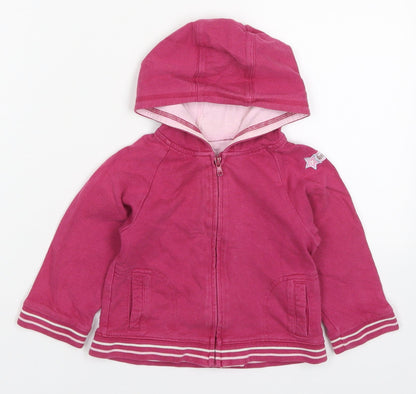 George Girls Pink   Jacket  Size 12-18 Months   Zip - A1 Girls Team