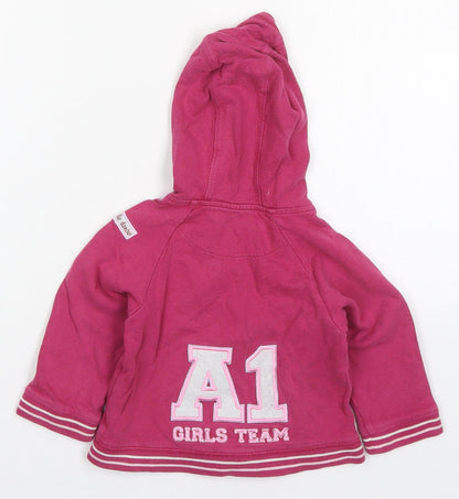 George Girls Pink   Jacket  Size 12-18 Months   Zip - A1 Girls Team