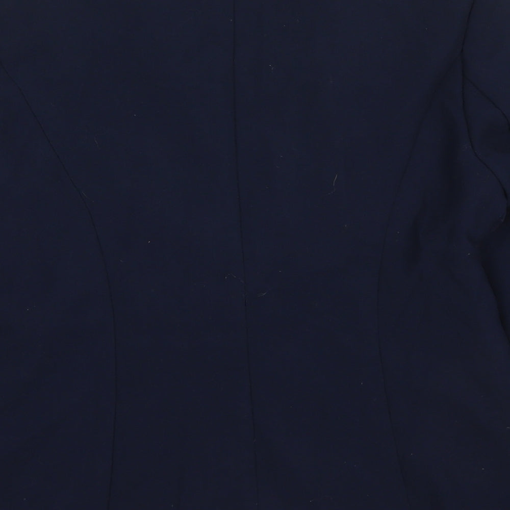 New Look Womens Blue  Polyester Jacket Blazer Size 10
