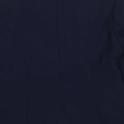 New Look Womens Blue  Polyester Jacket Blazer Size 10