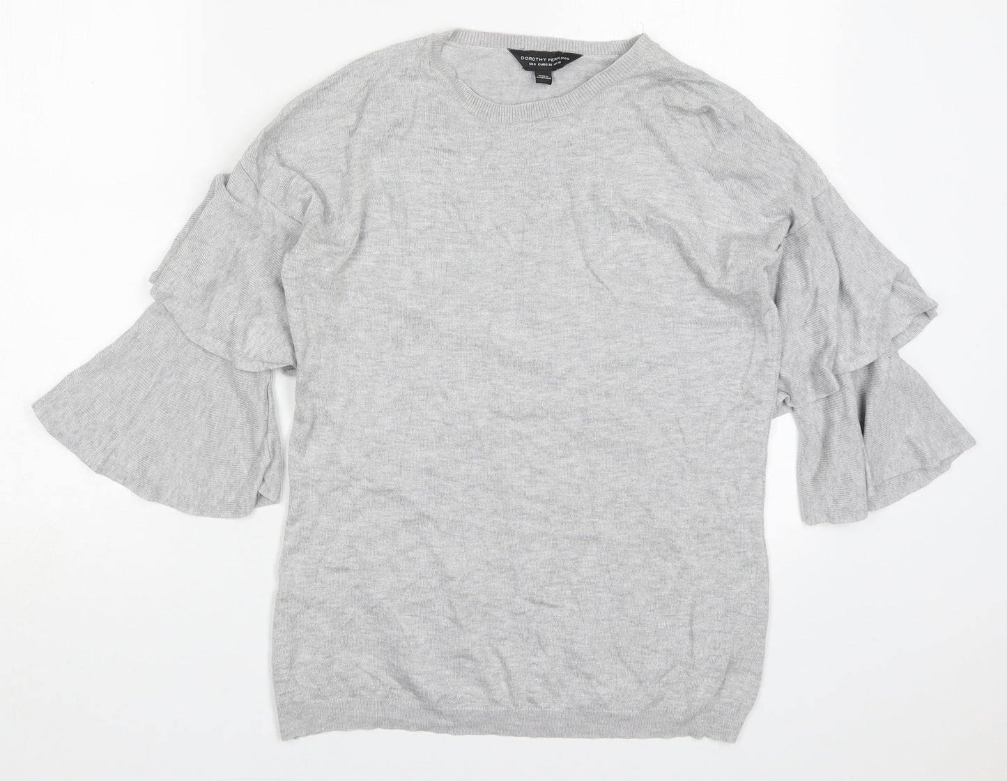 Womens UK Size 10 Dorothy Perkins Grey Pullover Jumper