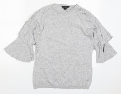 Womens UK Size 10 Dorothy Perkins Grey Pullover Jumper