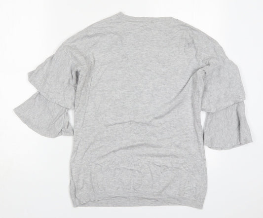 Womens UK Size 10 Dorothy Perkins Grey Pullover Jumper