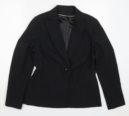 Womens UK Size 14 Bay Regular Black Suit Jacket