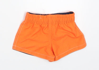 Primark Boys Orange  Polyester Cropped Trousers Size 0-3 Months  Drawstring - Swim Shorts