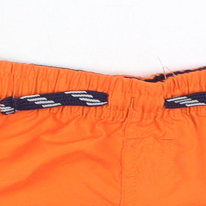Primark Boys Orange  Polyester Cropped Trousers Size 0-3 Months  Drawstring - Swim Shorts