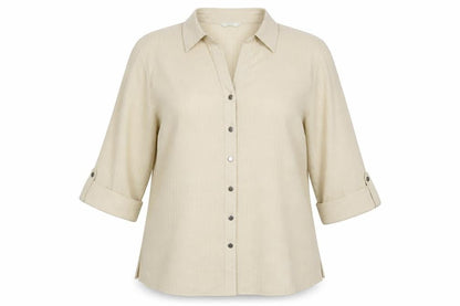 Womens UK Size 14 Marks and Spencer Yellow Basic Button-Up
