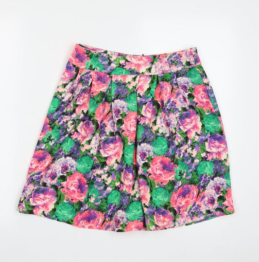 Womens UK Size 10 River Island A-Line Rayon Skirt