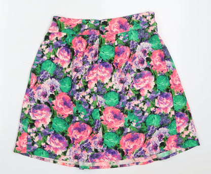 Womens UK Size 10 River Island A-Line Rayon Skirt
