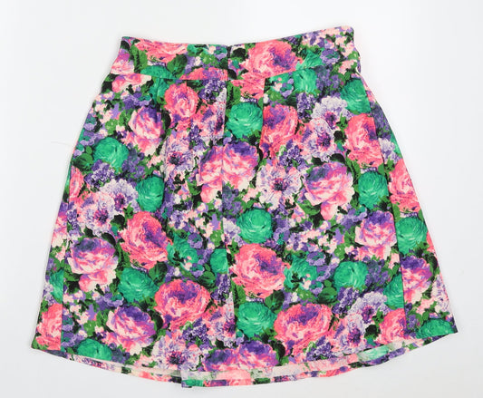 Womens UK Size 10 River Island A-Line Rayon Skirt