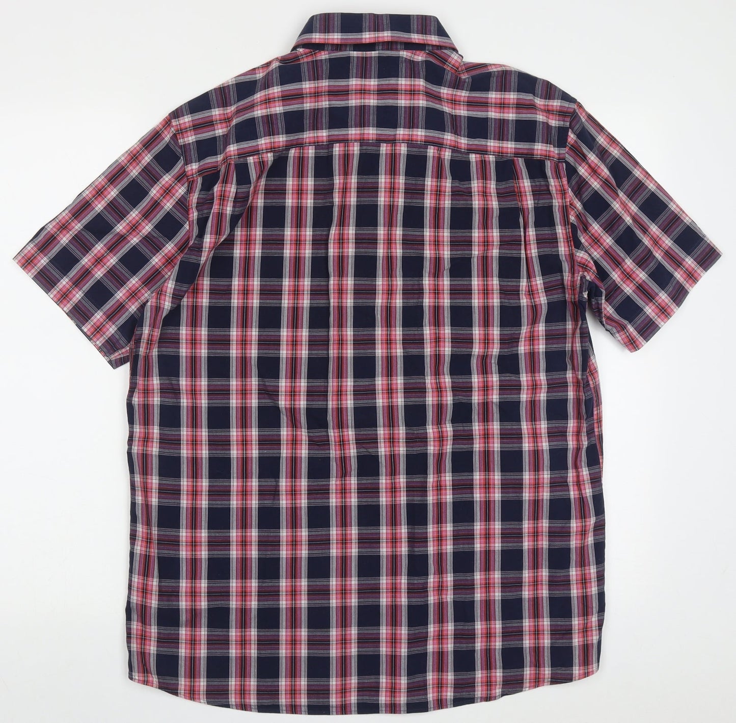 Mens UK Size M Blue Harbour Blue  Button-Up Short Sleeve Casual Shirt