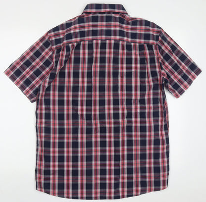 Mens UK Size M Blue Harbour Blue  Button-Up Short Sleeve Casual Shirt