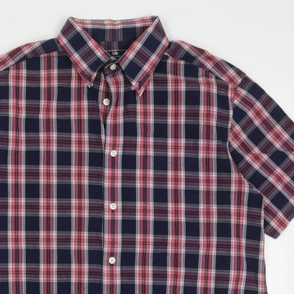 Mens UK Size M Blue Harbour Blue  Button-Up Short Sleeve Casual Shirt