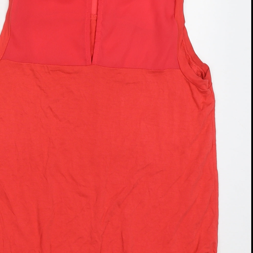 Womens UK Size 12 NEXT Pink Basic Tank