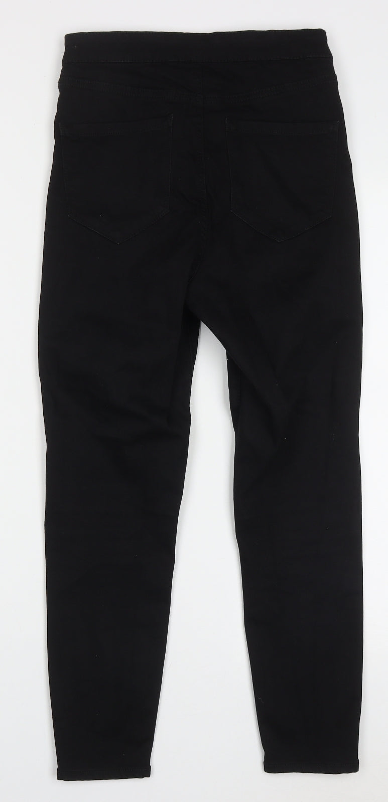 Primark Womens Black  Cotton Skinny Jeans Size 10 L25 in Regular Button