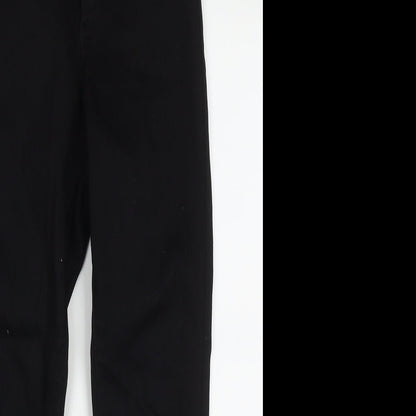 Primark Womens Black  Cotton Skinny Jeans Size 10 L25 in Regular Button