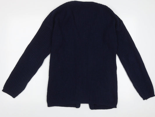 Womens UK Size M Exhibit Blue Cardigan Jumper