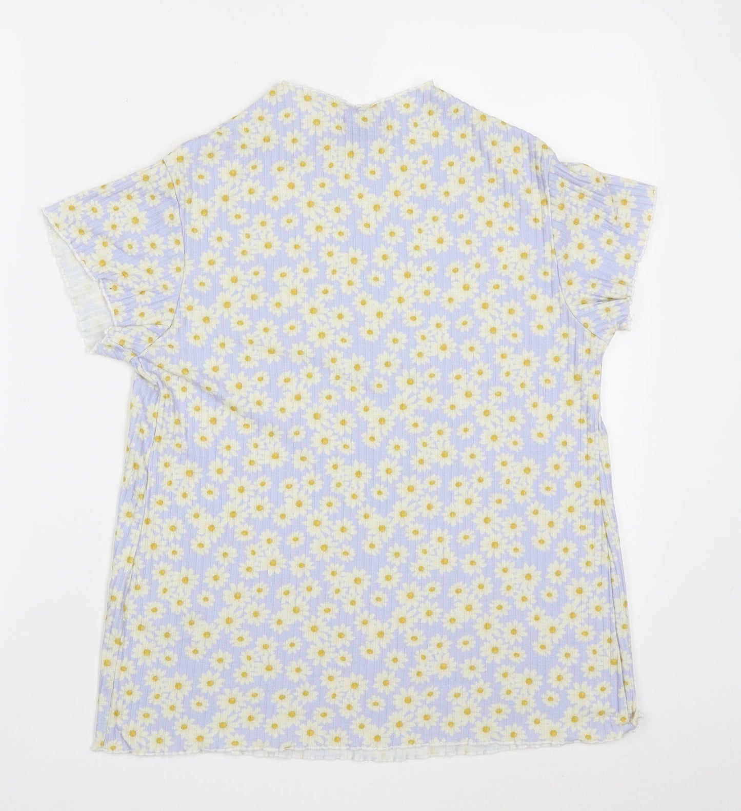 Womens UK Size 14 New Look Blue Basic T-Shirt