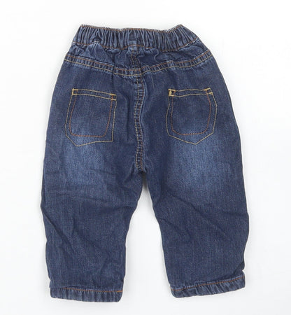 George Boys Blue  Cotton Capri Jeans Size 3-6 Months
