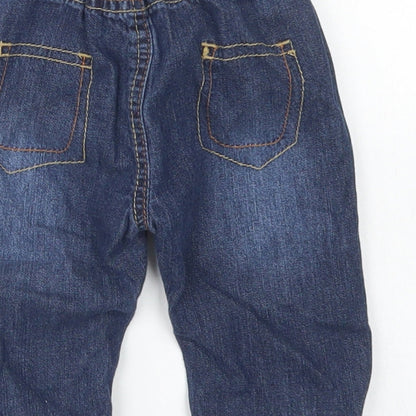 George Boys Blue  Cotton Capri Jeans Size 3-6 Months