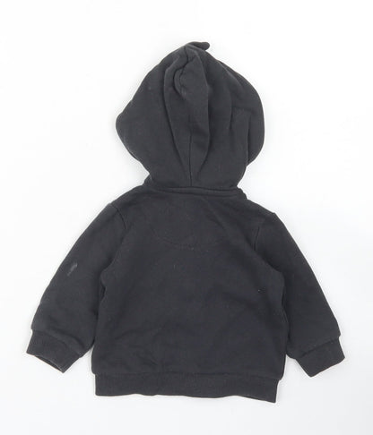 F&F Boys Grey   Jacket  Size 0-3 Months   Zip - Dinosaur hood