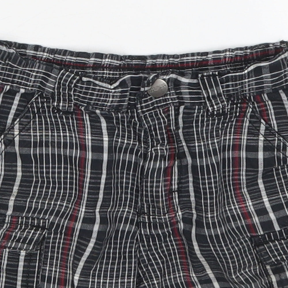 Kenneth Cole Boys Black Check Cotton Bermuda Shorts Size 2 Years  Regular