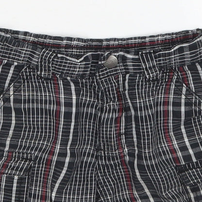 Kenneth Cole Boys Black Check Cotton Bermuda Shorts Size 2 Years  Regular
