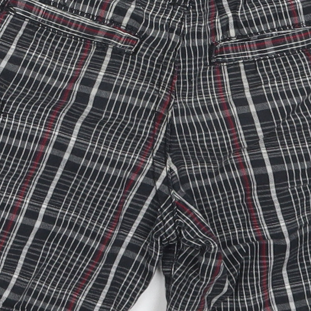 Kenneth Cole Boys Black Check Cotton Bermuda Shorts Size 2 Years  Regular