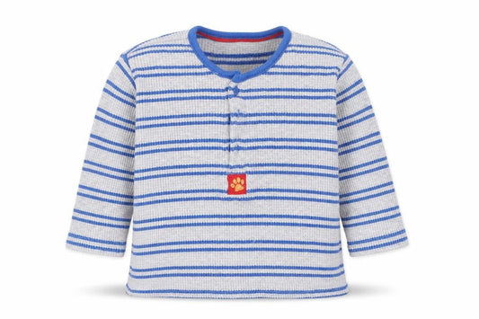 Marks and Spencer Boys Blue Striped Cotton Pullover Jumper Size 6-9 Months  Pullover - Paw Print