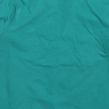 Mini Club Boys Green  Cotton Basic T-Shirt Size 2-3 Years Crew Neck Pullover - Rhino