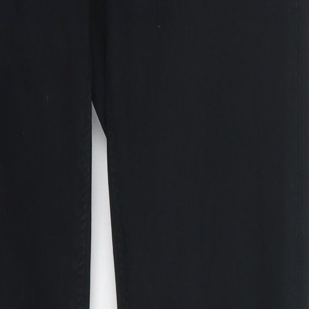 Topshop Womens Black  Cotton Skinny Jeans Size 26 in L29 in Regular Button