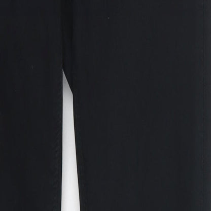 Topshop Womens Black  Cotton Skinny Jeans Size 26 in L29 in Regular Button