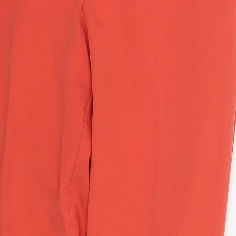 Atmosphere Womens Red  Polyester Trousers  Size 8 L28 in Regular Hook & Eye - Coral Coloured