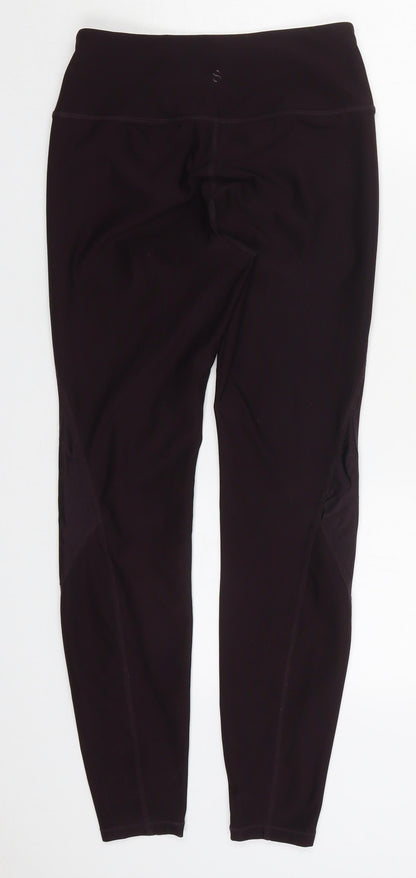 H&M Womens Purple  Polyester Compression Leggings Size S L27 in Regular