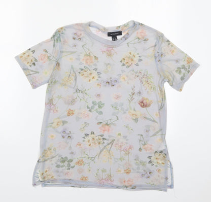 Womens UK Size 8 New Lok Grey Basic T-Shirt