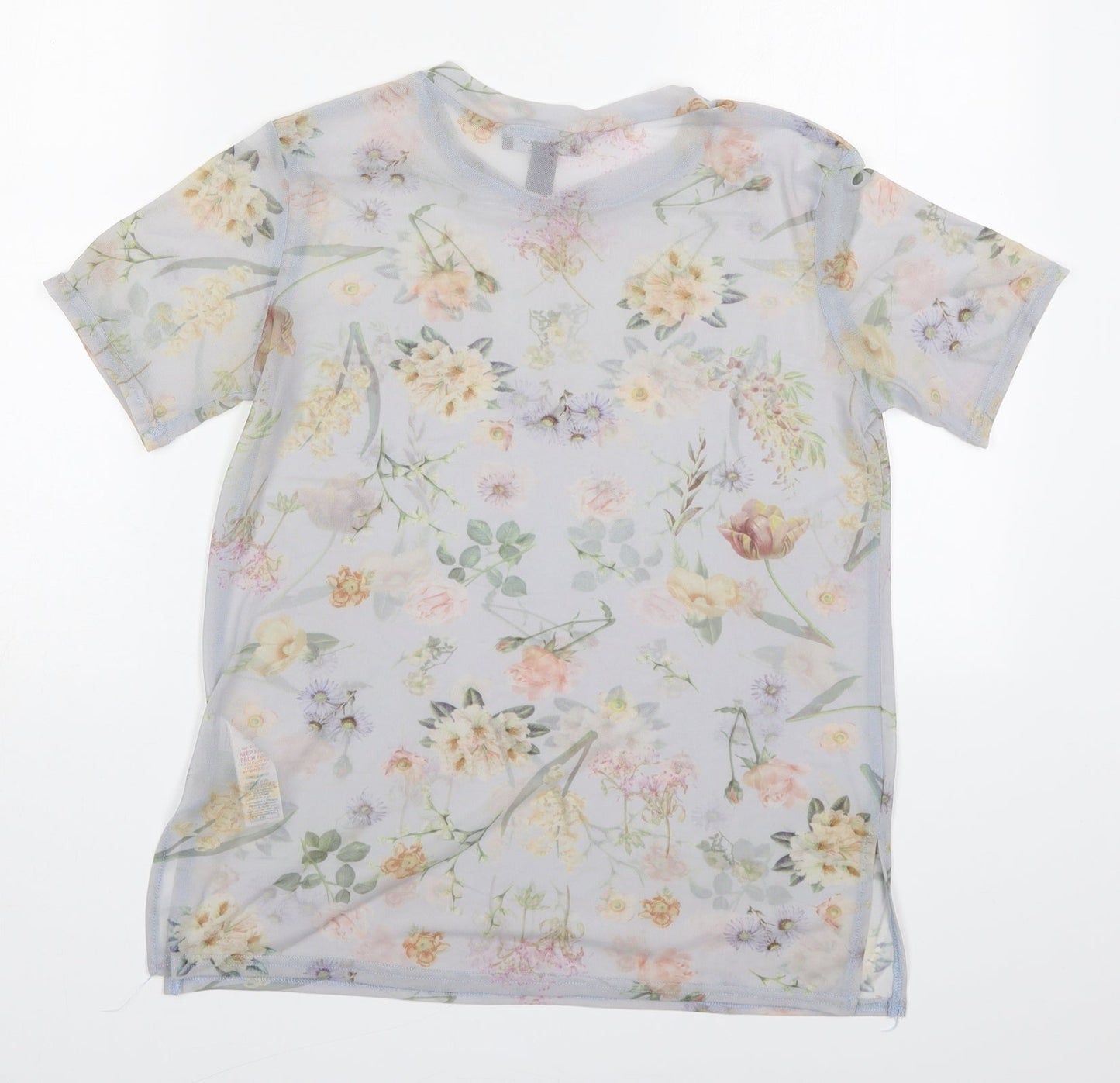 Womens UK Size 8 New Lok Grey Basic T-Shirt