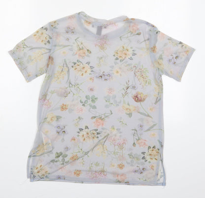 Womens UK Size 8 New Lok Grey Basic T-Shirt