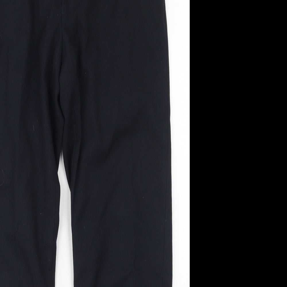 1880 Club Mens Blue  Polyester Dress Pants Trousers Size 28 in L27 in Regular Button