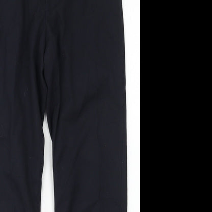 1880 Club Mens Blue  Polyester Dress Pants Trousers Size 28 in L27 in Regular Button