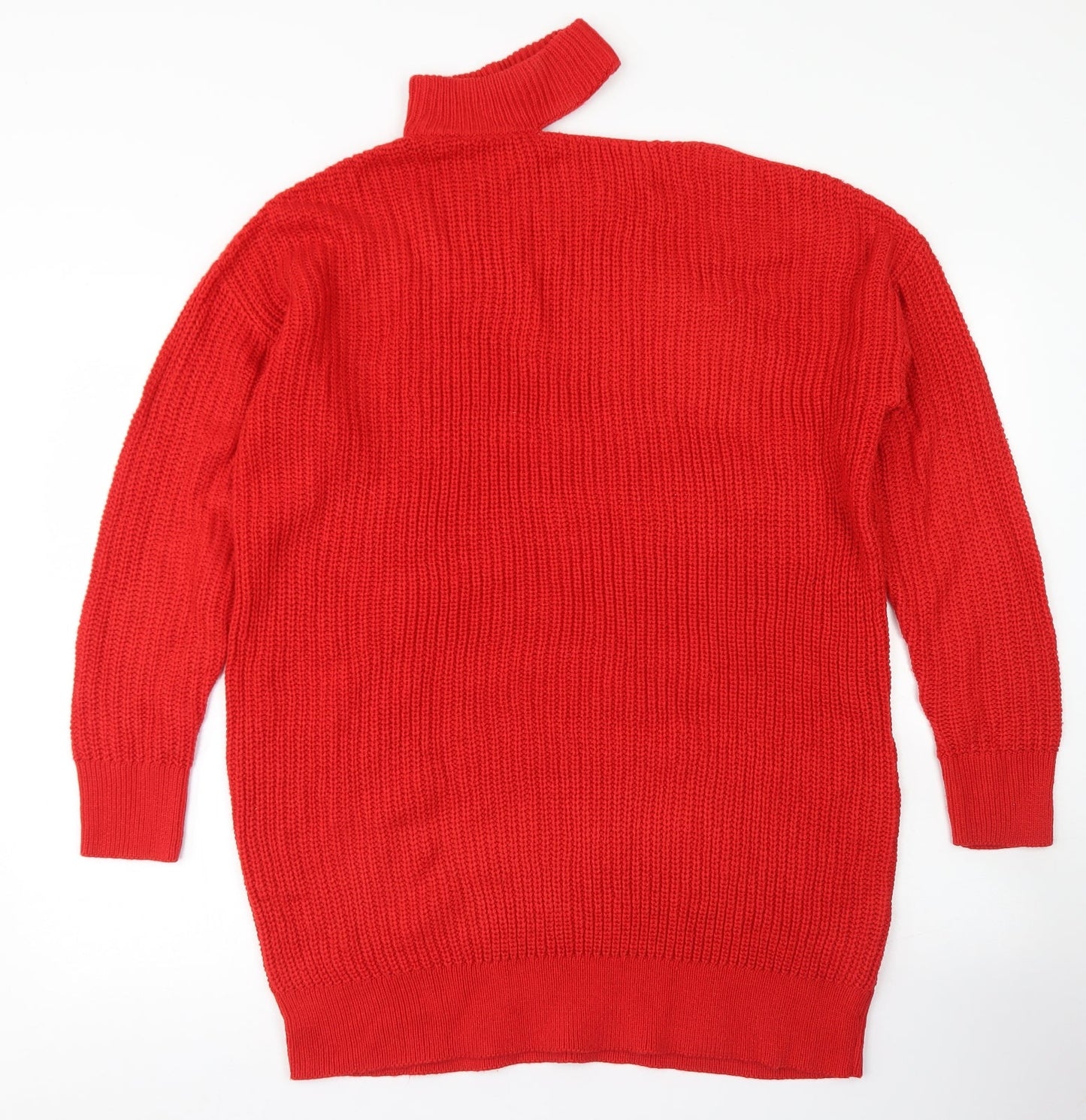 Womens UK Size S Simply Be Red Pullover Jumper
