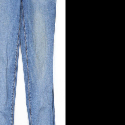 Denim Co Womens Blue  Cotton Skinny Jeans Size 10 L29 in Regular Button