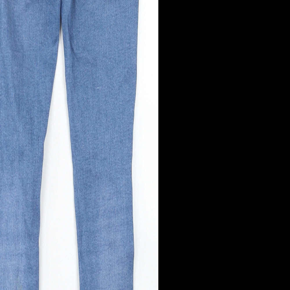 Denim Co Womens Blue  Cotton Skinny Jeans Size 10 L29 in Regular Button