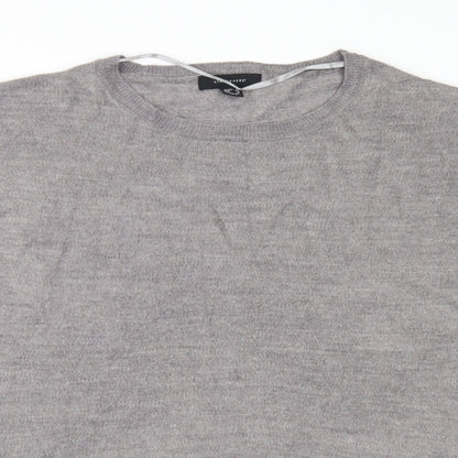 Atmosphere Womens Grey Crew Neck  Acrylic Pullover Jumper Size 12