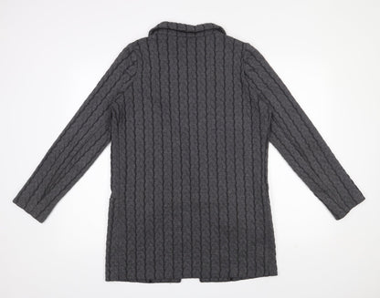 Womens UK Size 10 NEXT Grey Cardigan Jumper
