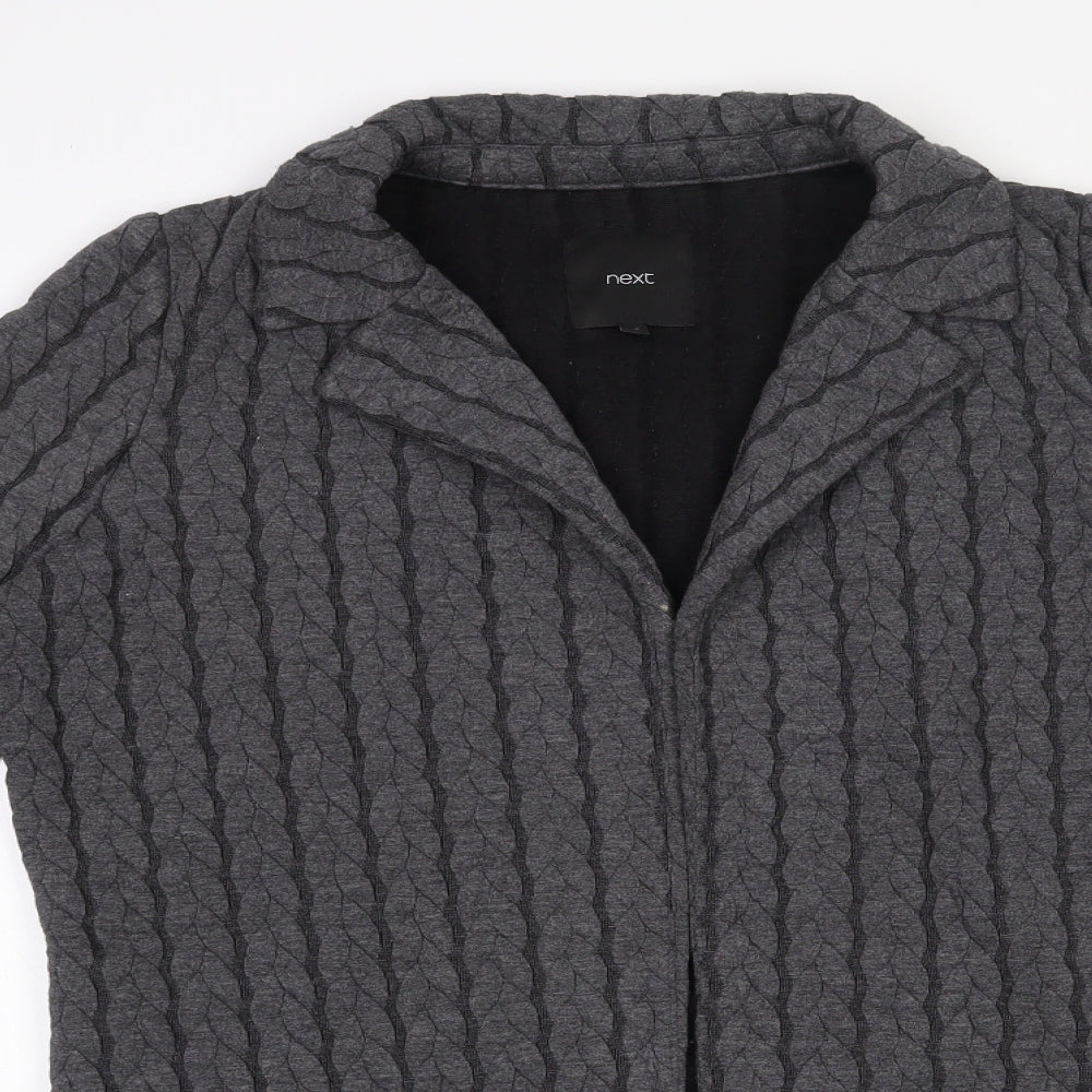 Womens UK Size 10 NEXT Grey Cardigan Jumper
