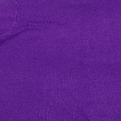 BHS Womens Purple High Neck  Acrylic Pullover Jumper Size 16