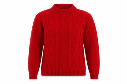 Womens UK Size M PINK Red Pullover Jumper