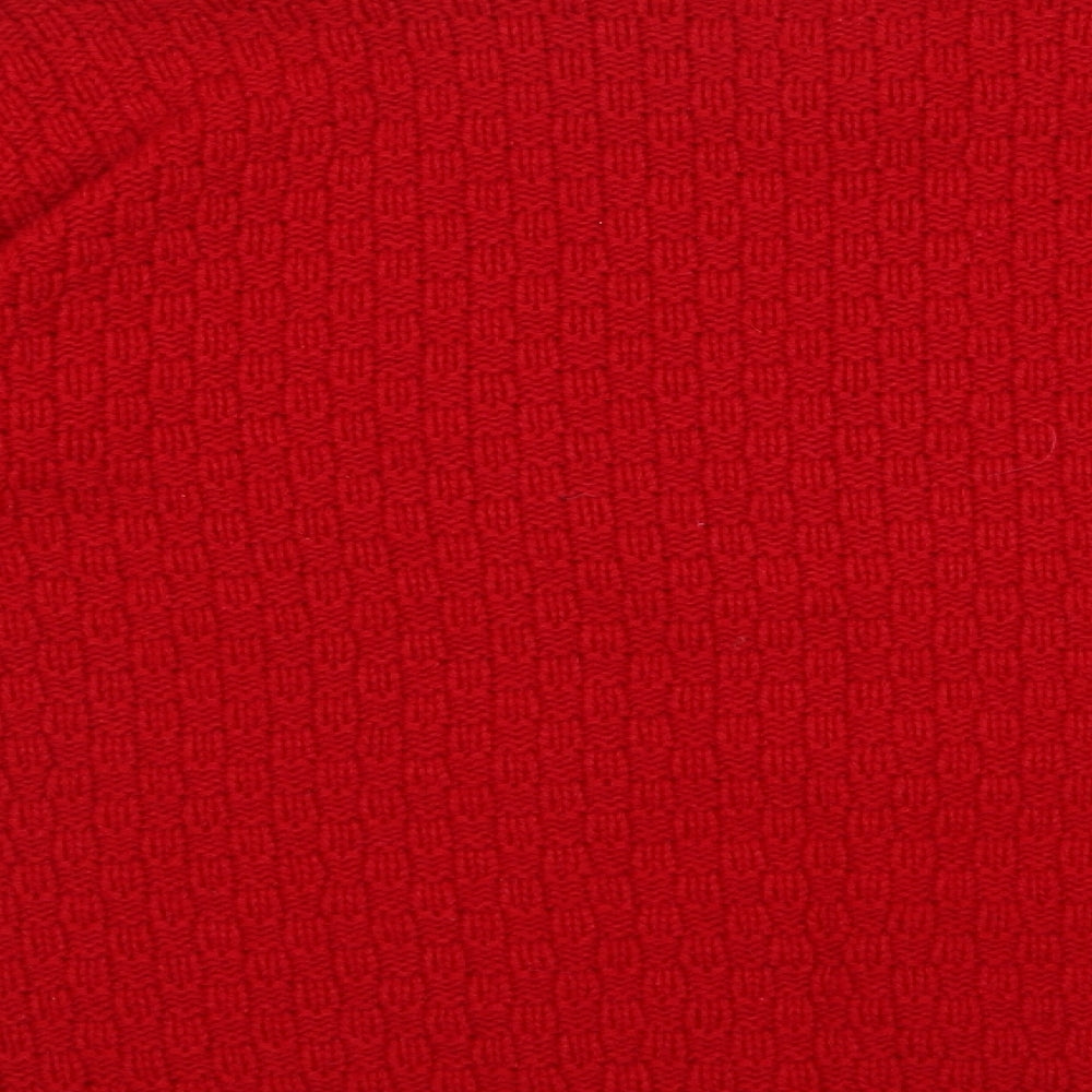 Womens UK Size M PINK Red Pullover Jumper
